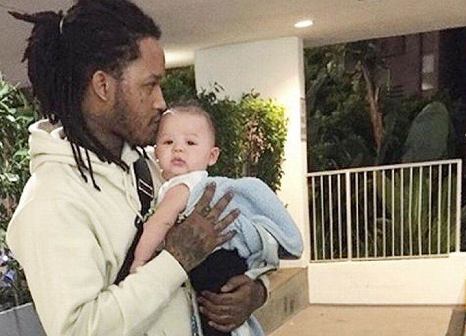 Fredo Santana with his son, Legend