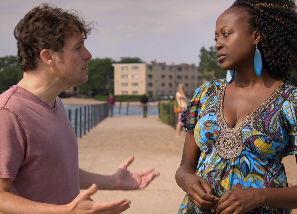 Jonny Mars and Christine Horn in "Rogers Park"