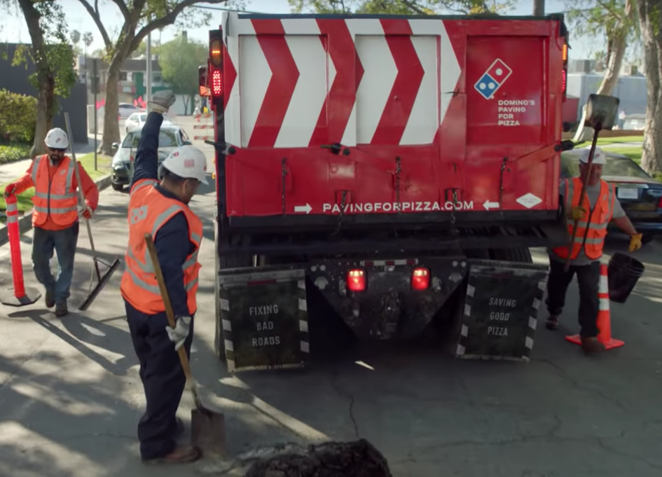 Domino’s paves streets to make safer for pizza delivery