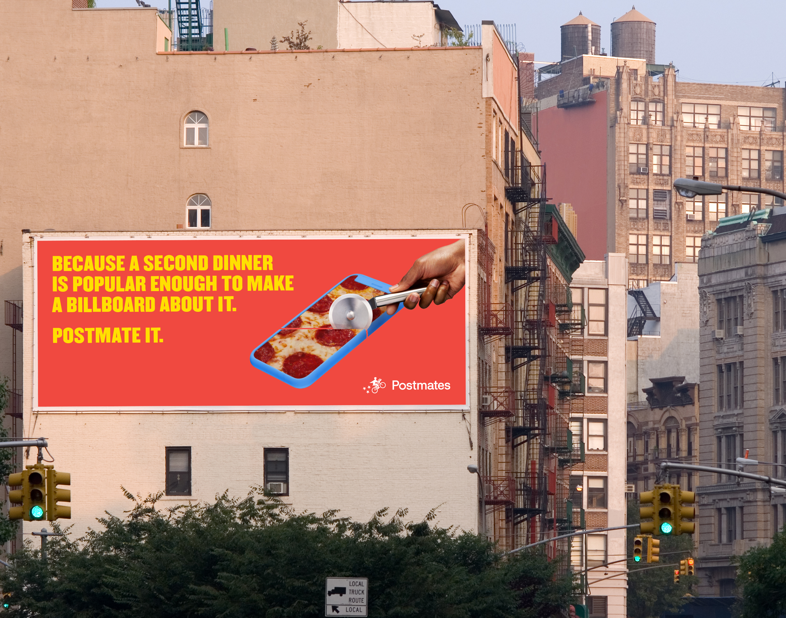 Blank ad billboard space in Manhattan